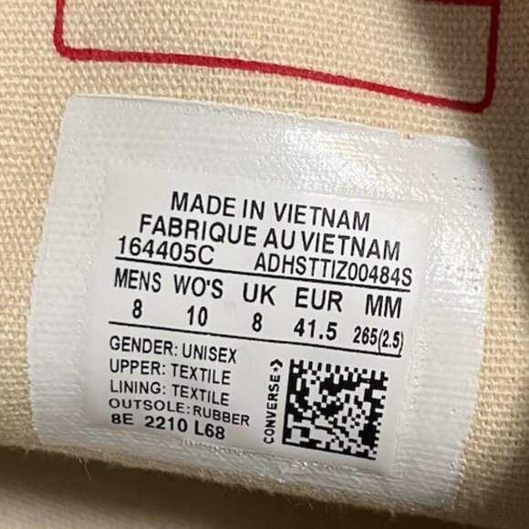 ⭐️NEW⭐️Converse Chuck 70 OX Purple/Ivory Men's Size 8/Women's Size 10 - Picture 12 of 12